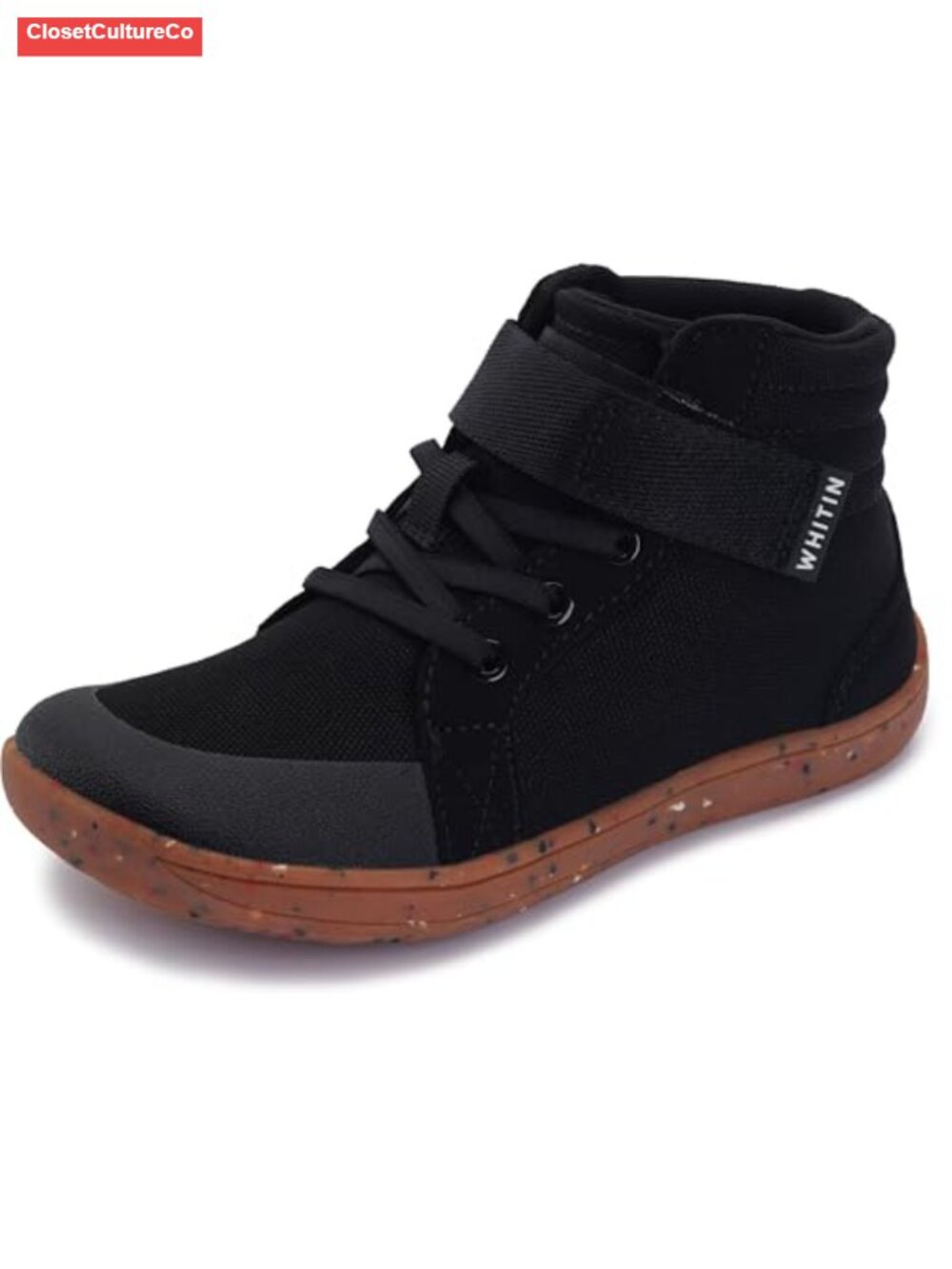 Wide High Top Barefoot Shoes Kids Boys Walking Sneakers